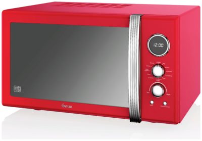 Swan - Combination Microwave - SM22080RN Red